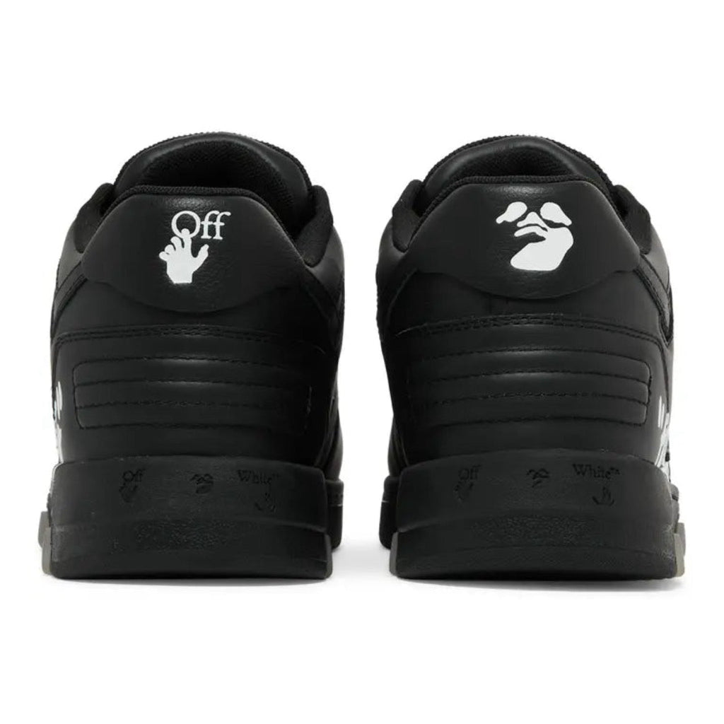 OFF-WHITE Out Of Office OOO For Walking Low Tops – Black White
