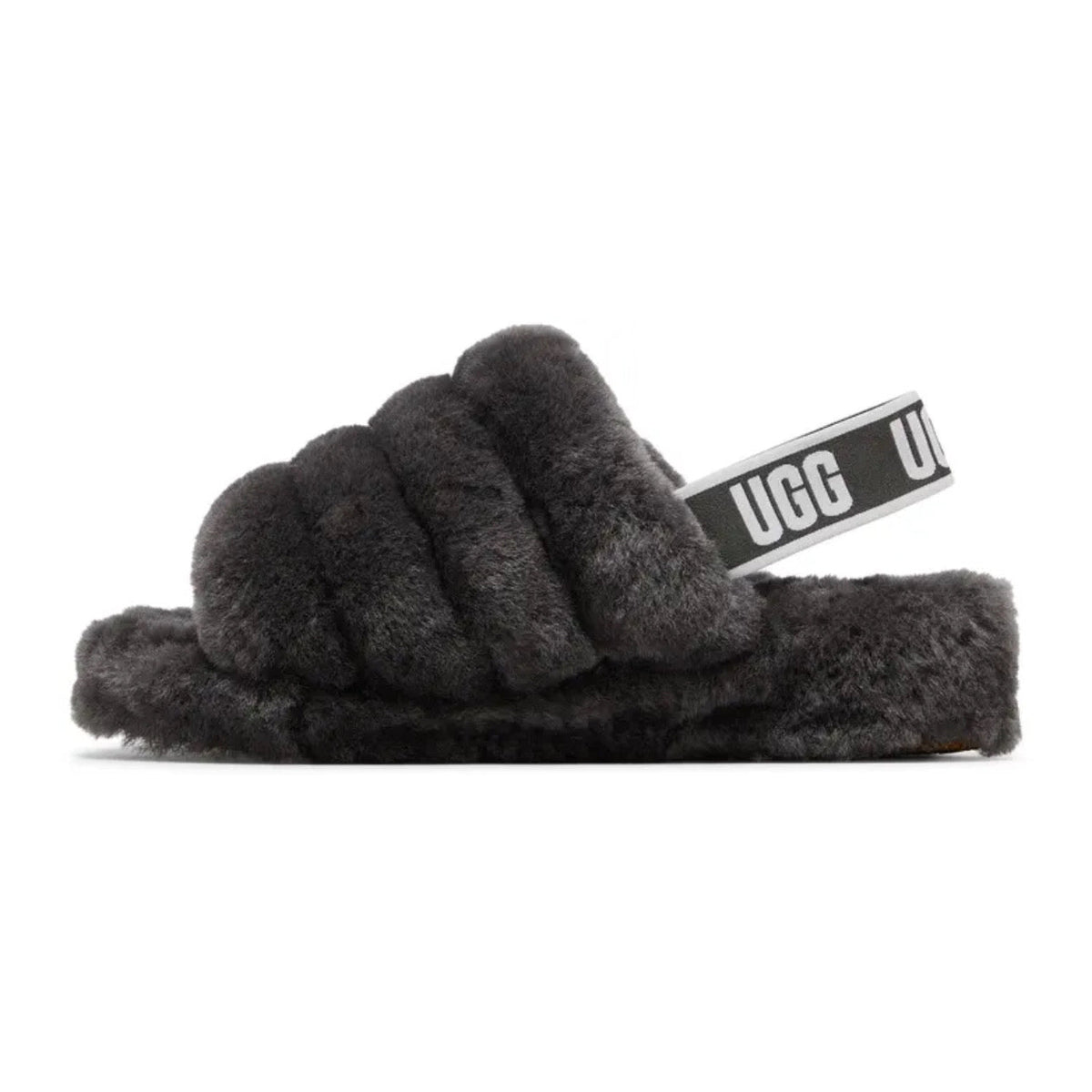 UGG Fluff Yeah Slide 'Charcoal'