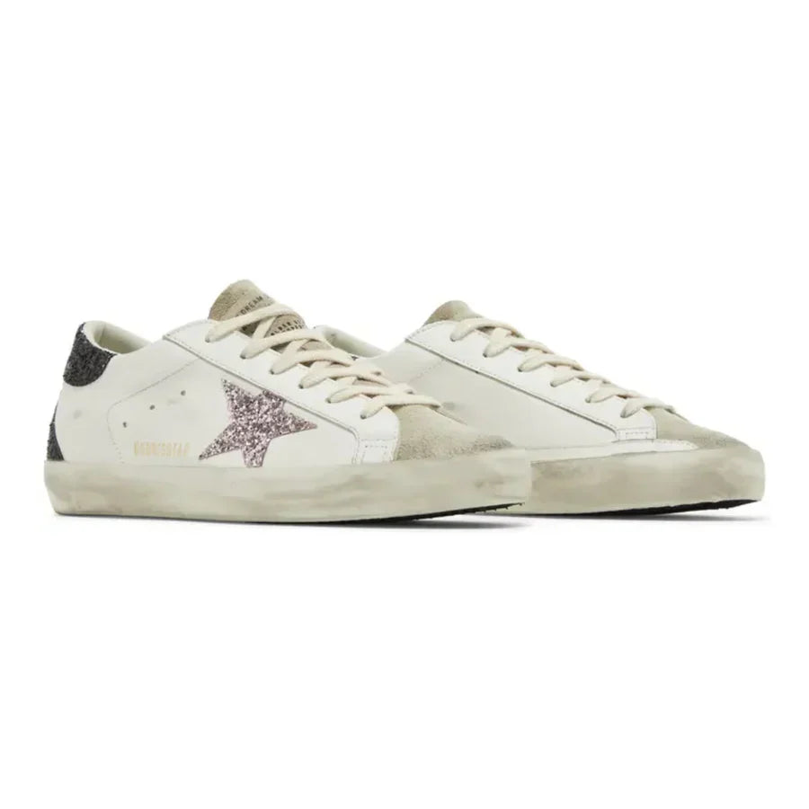 Golden Goose Wmns Superstar 'White Mauve Pink Glitter'