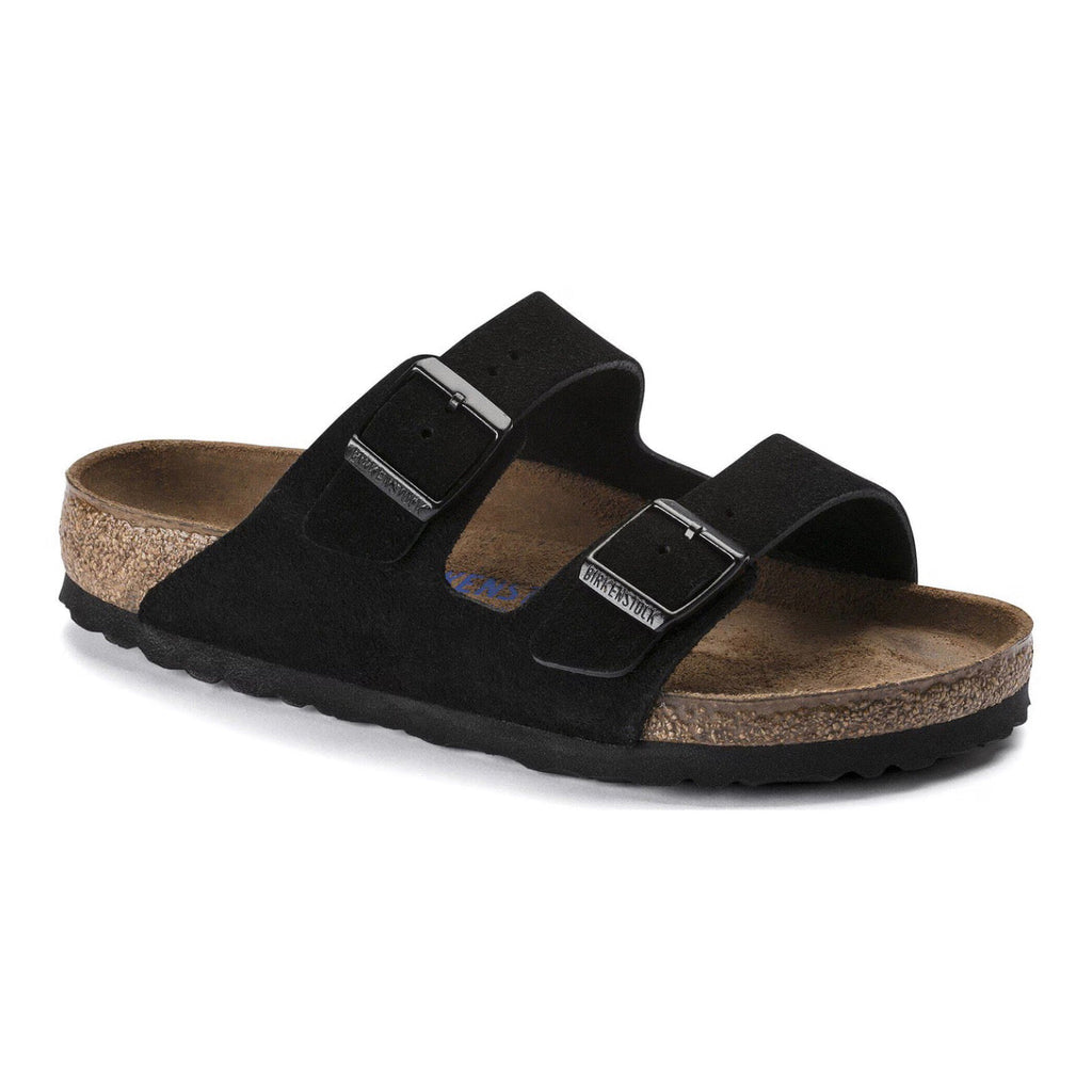 Birkenstock Arizona Softbed Suede Leather Black