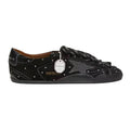 Golden Goose True-Star in black suede with Swarovski crystals and black leather star