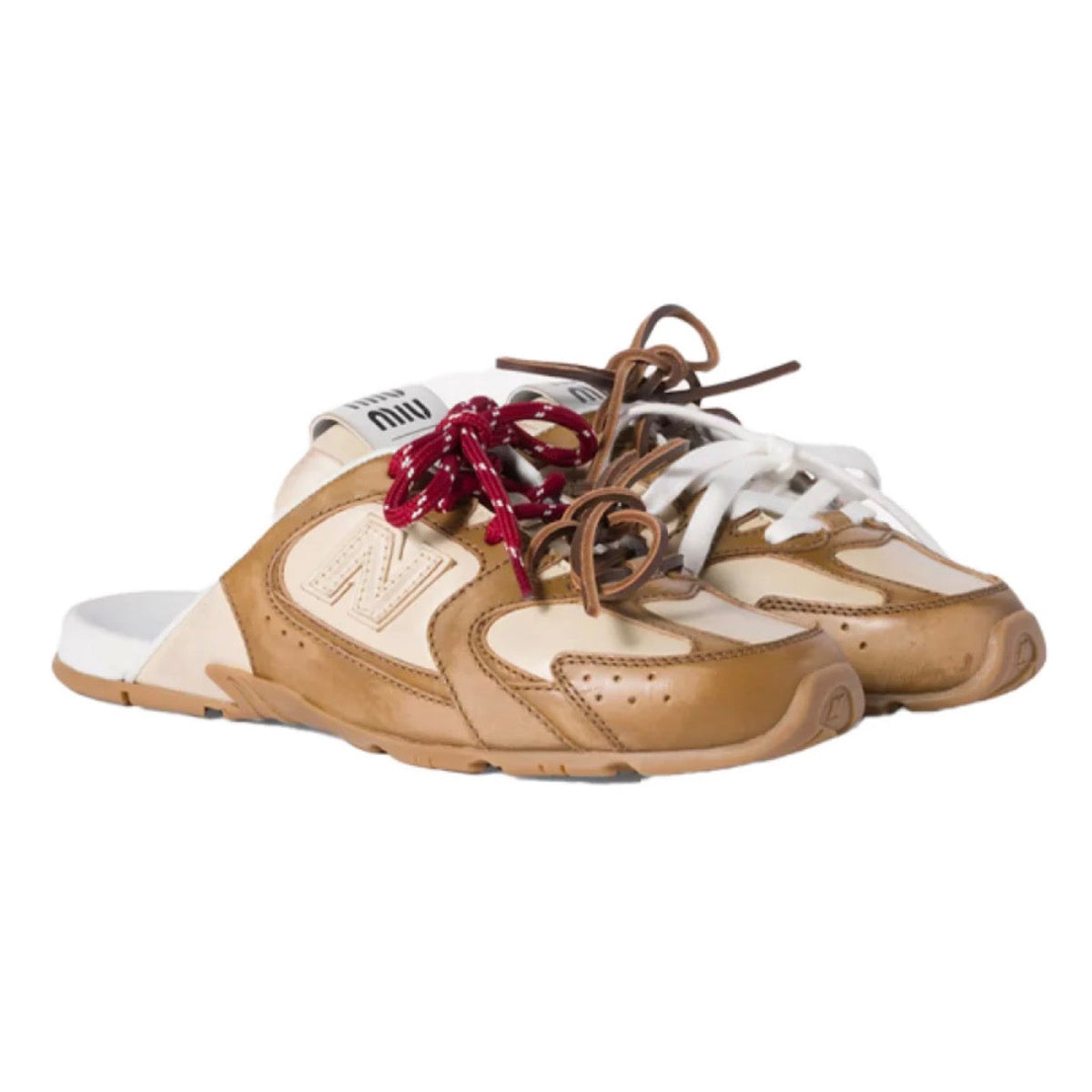 New Balance 530 x Miu Miu Slipper in Beige Brown