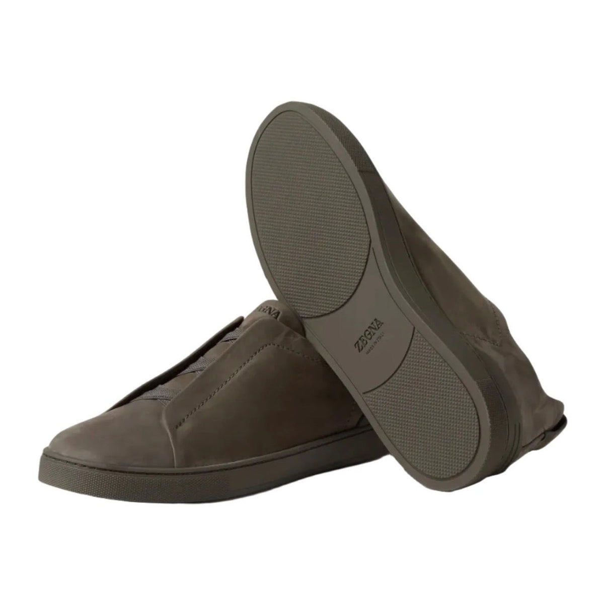 Zegna Triple Stitch™ SECONDSKIN Sneaker 'Dark Taupe'