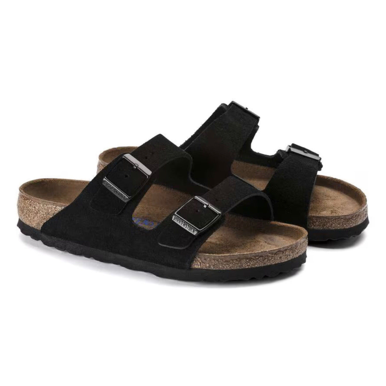 Birkenstock Arizona Softbed Suede Leather Black