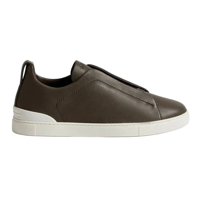 Zegna Triple Stitch™ SECONDSKIN Sneaker 'Dark Taupe'