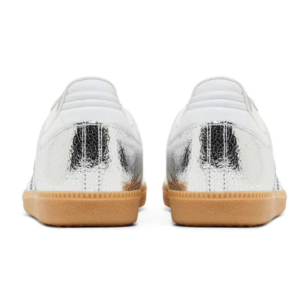 Adidas Samba OG Silver Metallic Cracked Leather
