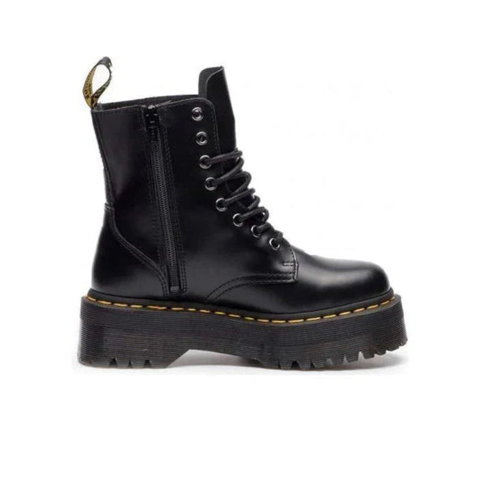 Dr. Martens Jadon Platform Boots Black Smooth Leather
