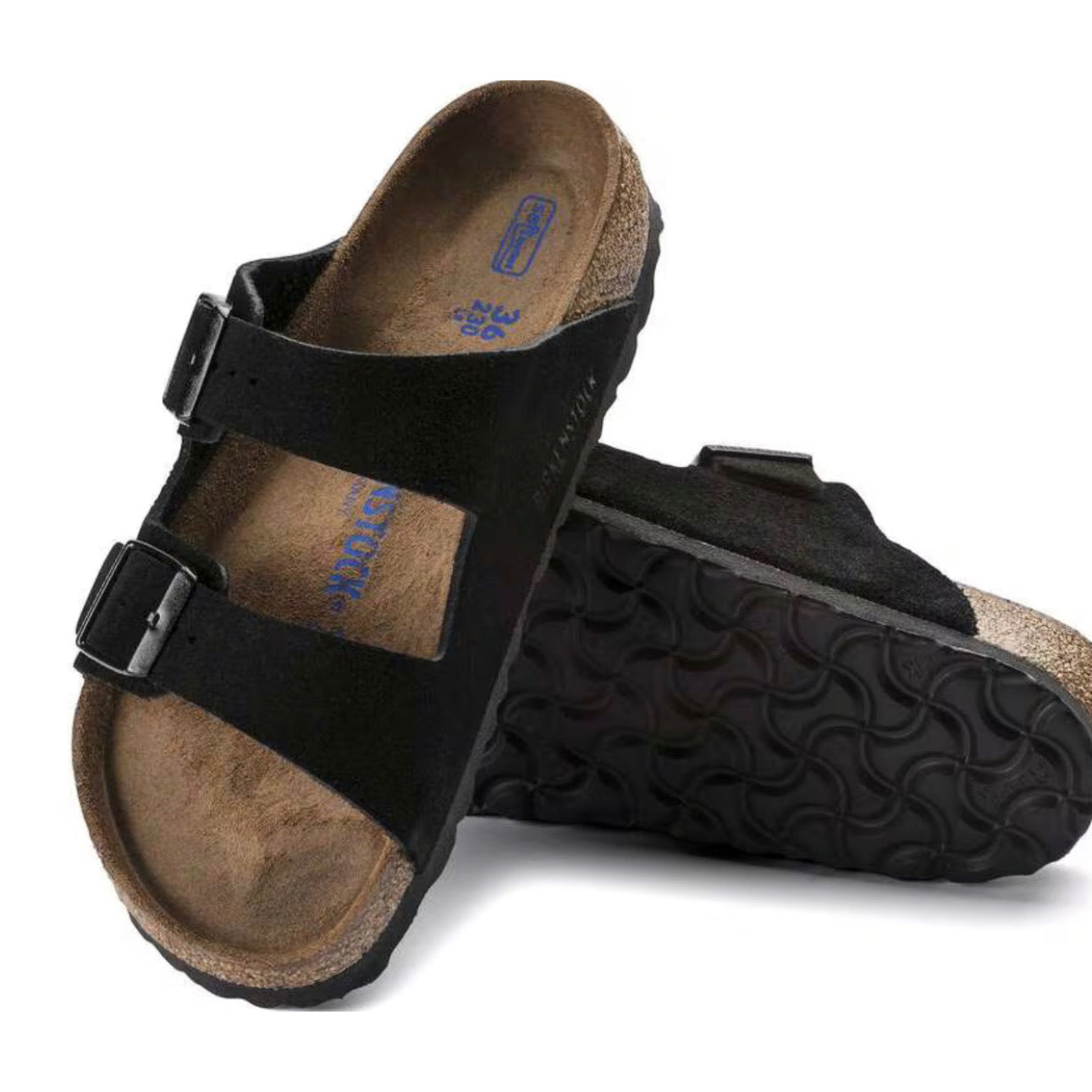 Birkenstock Arizona Softbed Suede Leather Black