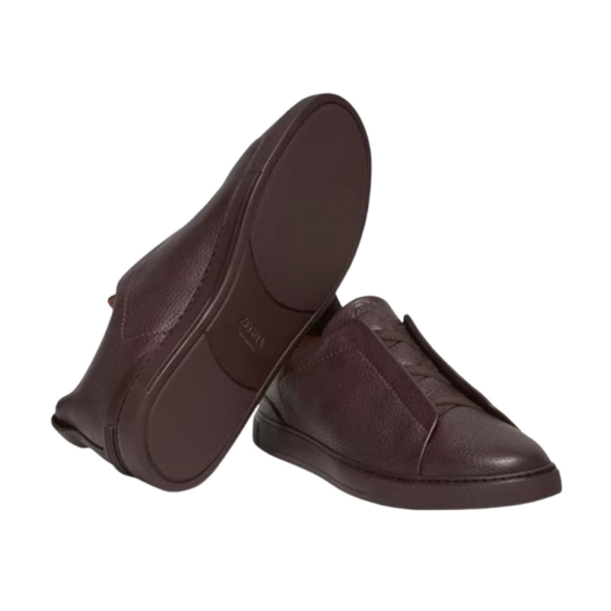 Zegna Triple Stitch™ Sneaker 'Dark Brown Deerskin'