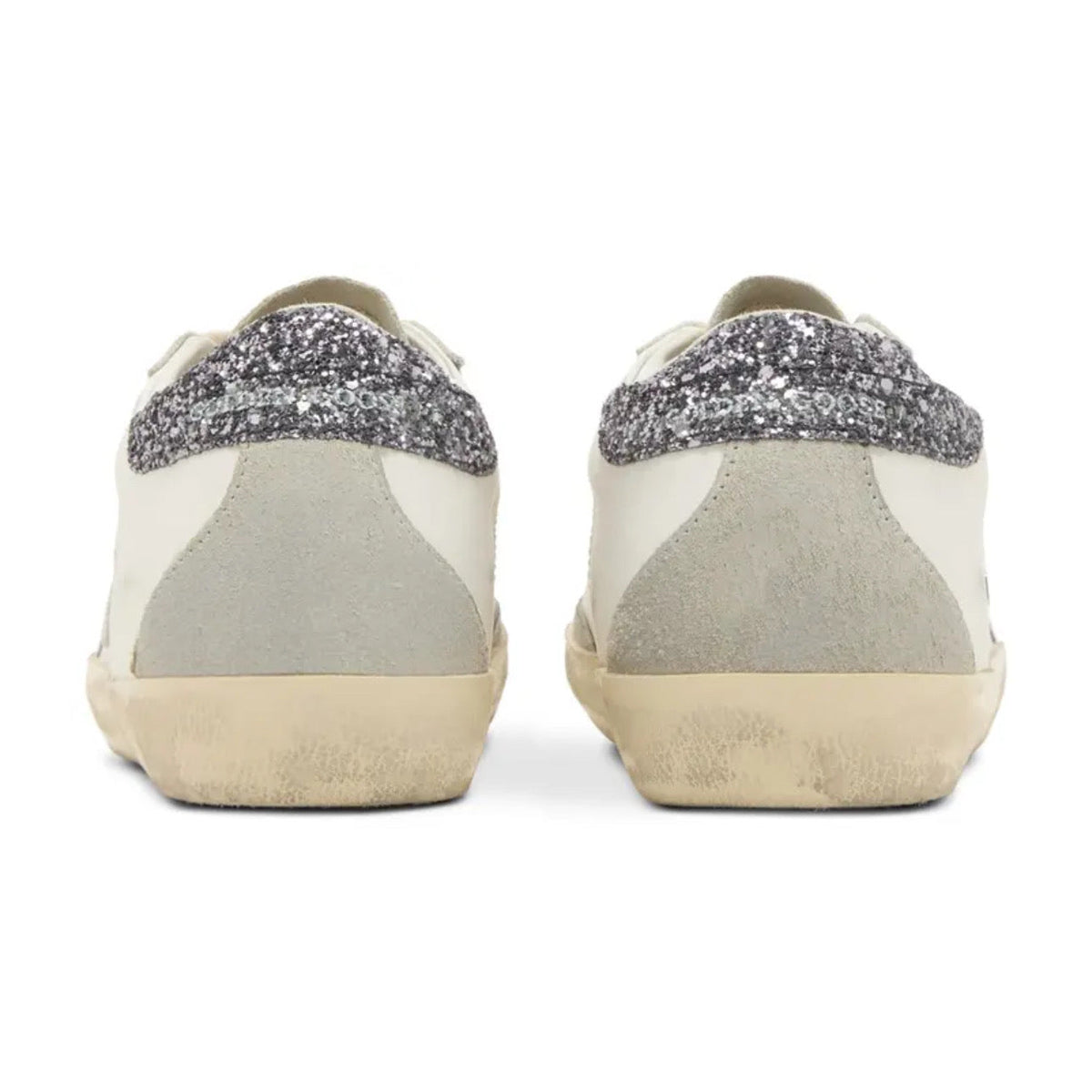 Golden Goose Wmns Superstar 'White Grey Glitter'